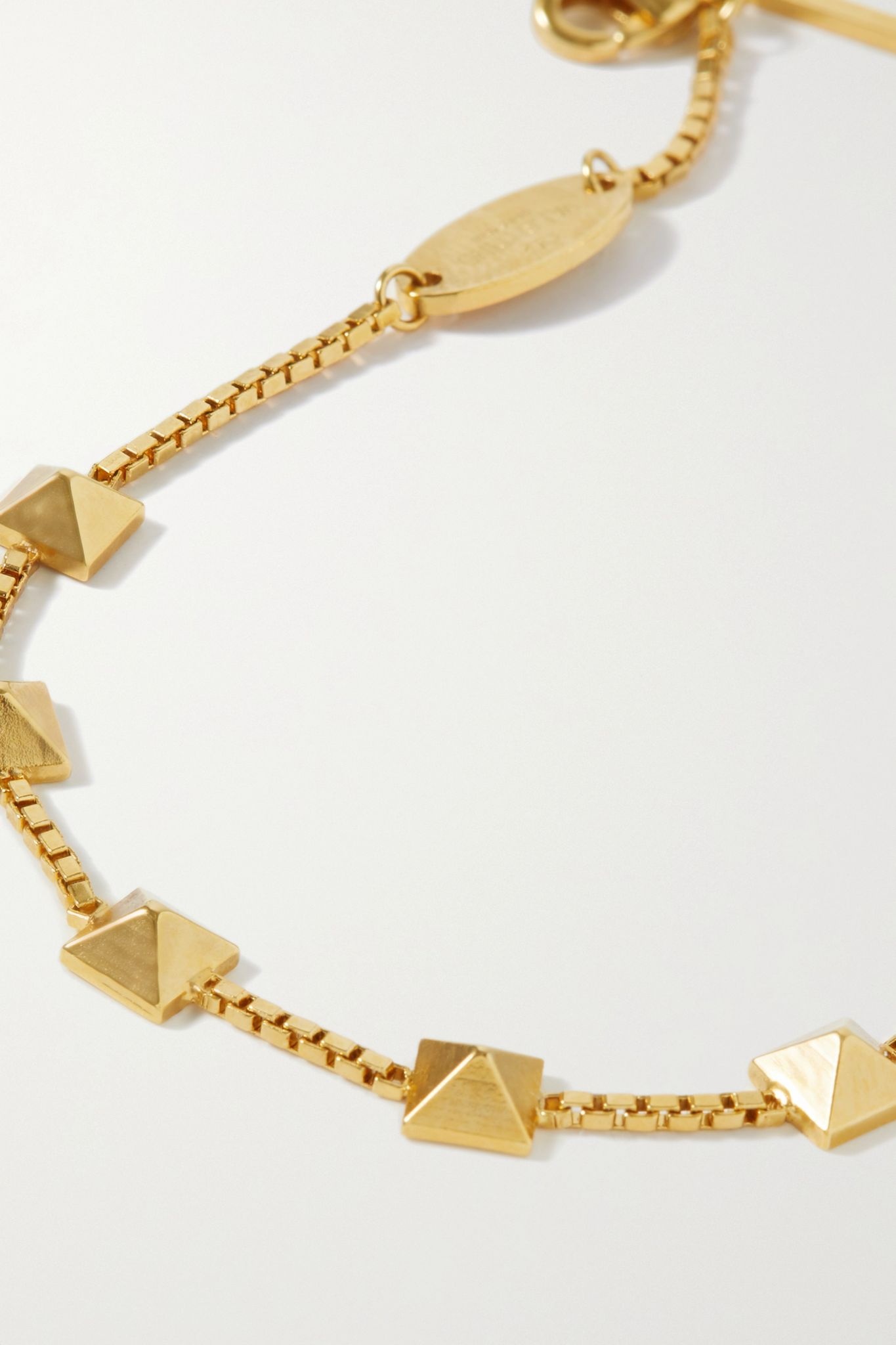 Valentino Garavani Rockstud gold-tone bracelet - 4