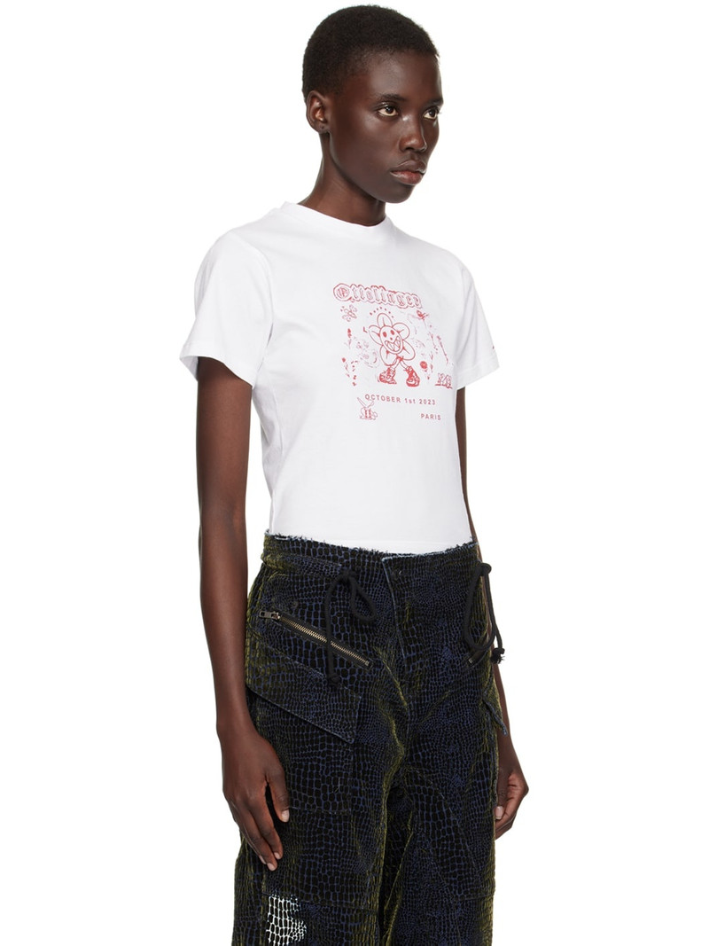 White Printed T-Shirt 2