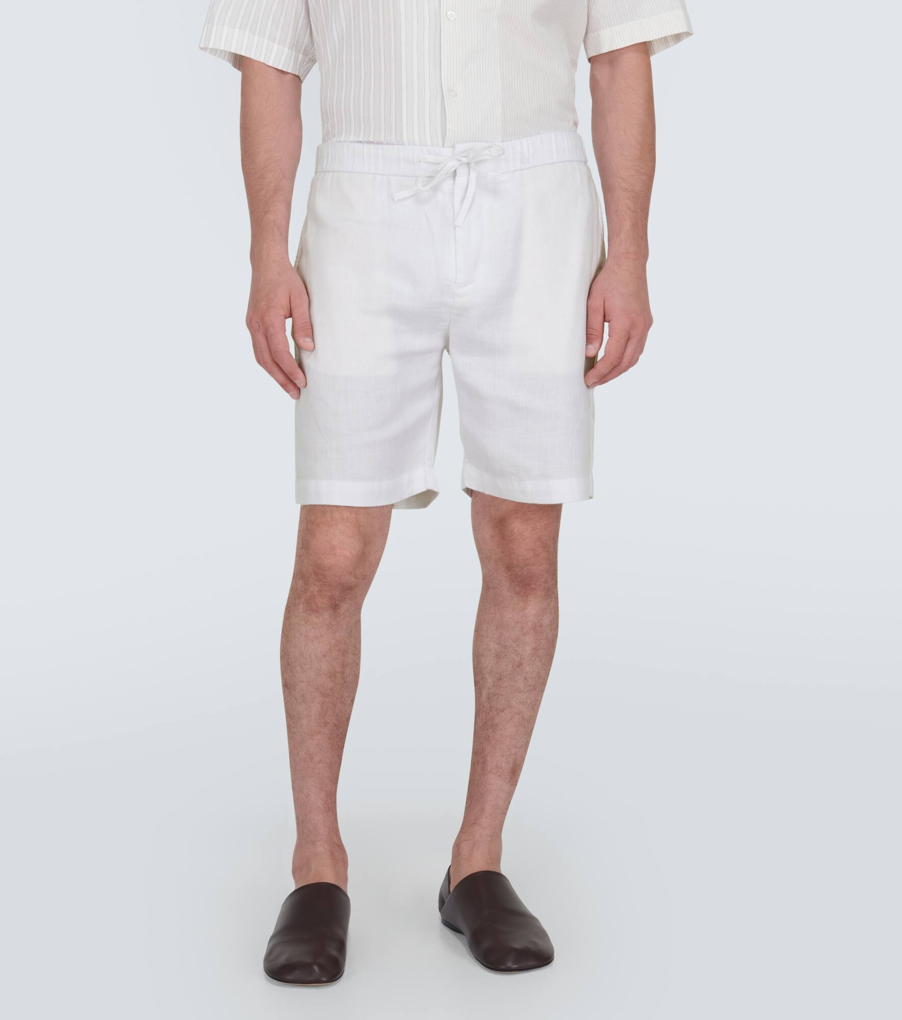 Felipe linen-blend shorts - 3