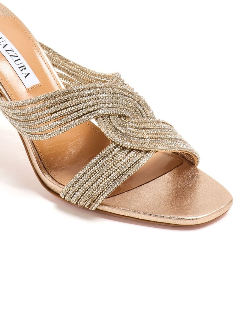 Gatsby 75mm embellished mules 4