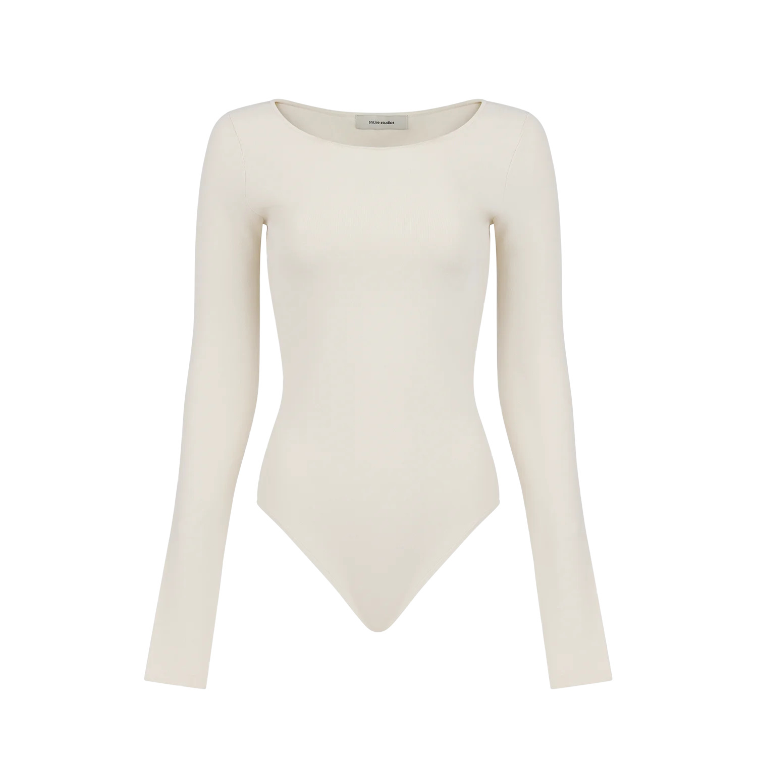 SCOOP NECK BODYSUIT OFF WHITE - 1