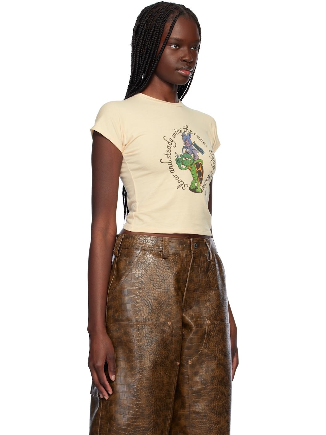 Beige Slow&Steady Baby T-shirt - 2