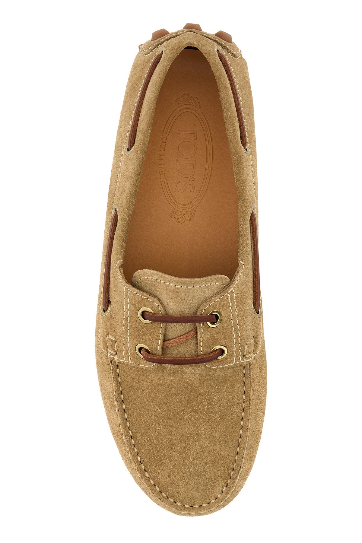 Beige suede Bubble loafers - 4