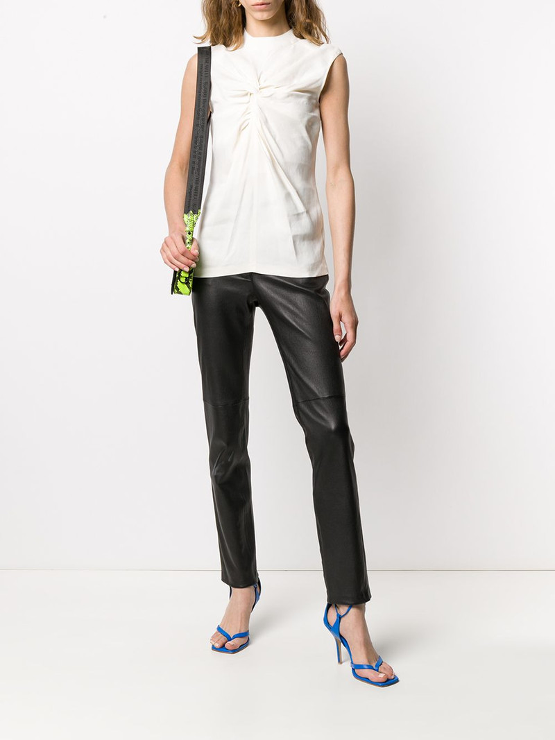 Off-White knot-detail sleeveless T-shirt outlook