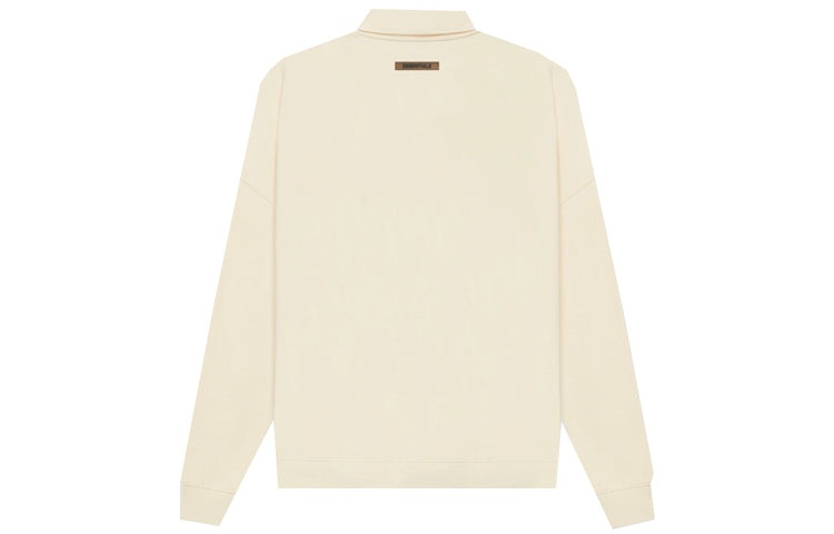 Fear of God Essentials SS21 Long Sleeve French Terry Polo Shirt 'Buttercream' FOG-SS21-637 - 3