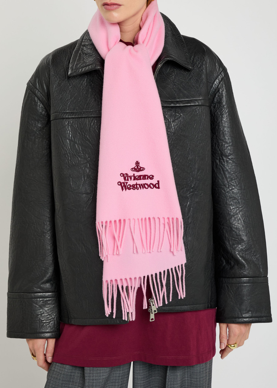 Vivienne Westwood Logo-embroidered Wool Scarf - 2