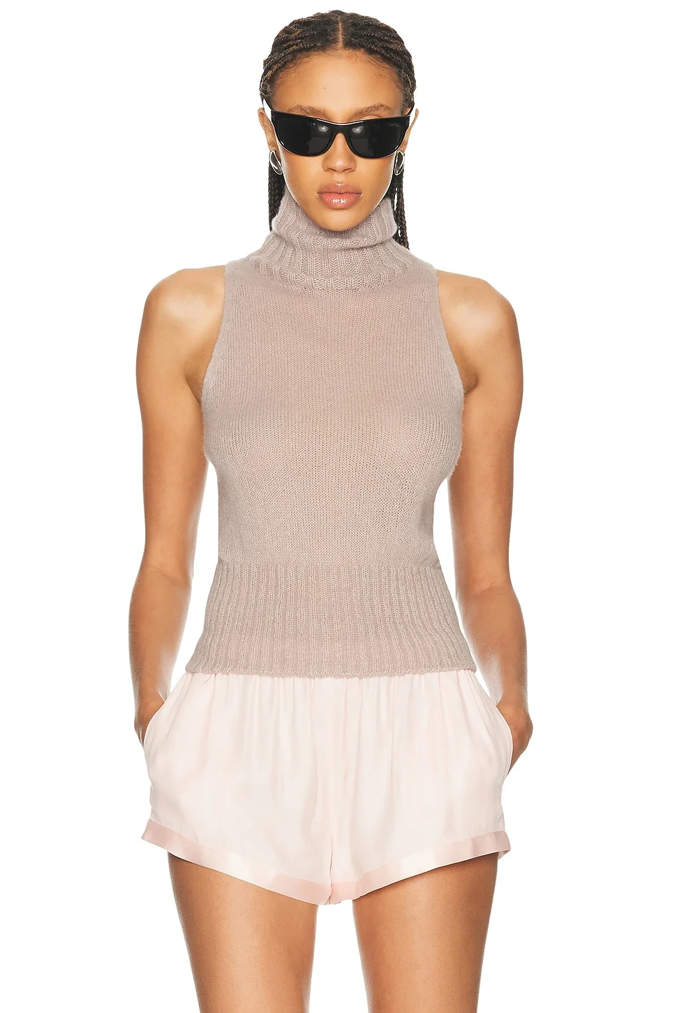 Cashmere Silk Halterneck Sweater - 1