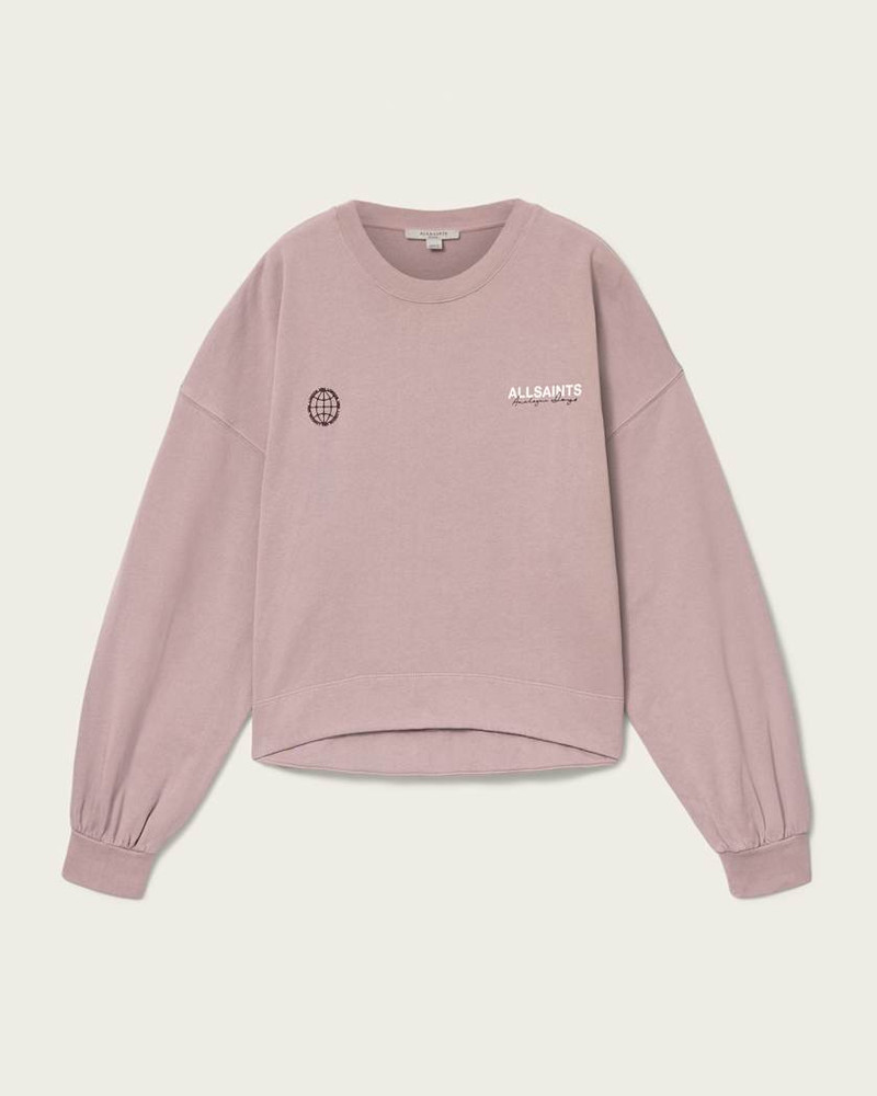 EMBLEM OVERSIZED LILA SWEATSHIRT 1