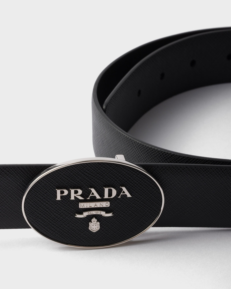 Prada Saffiano belt buckle outlook