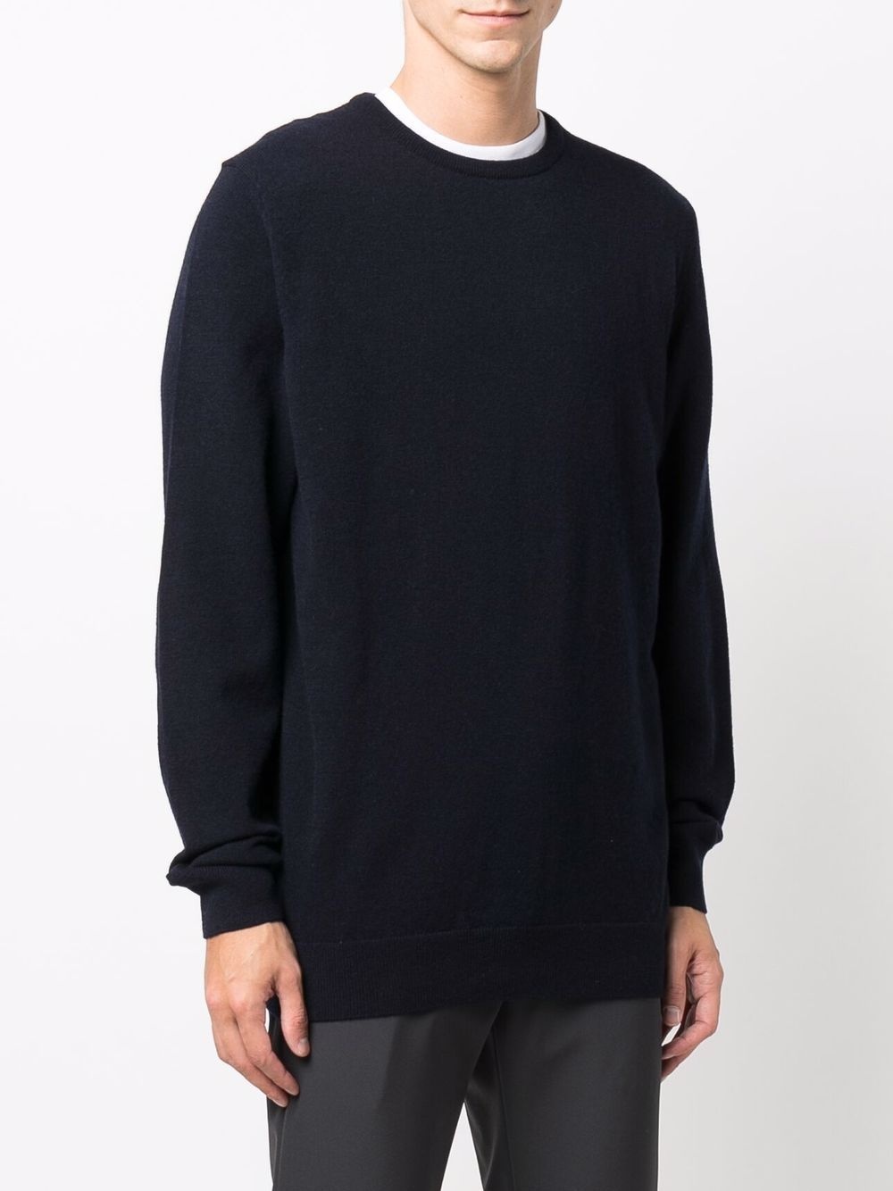 fine-knit crew-neck jumper - 3