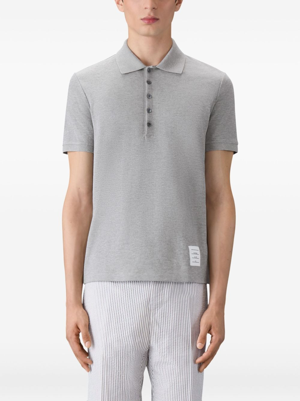 4-Bar cotton polo shirt - 3