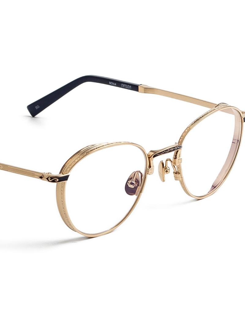 round metal m3164 glasses 3