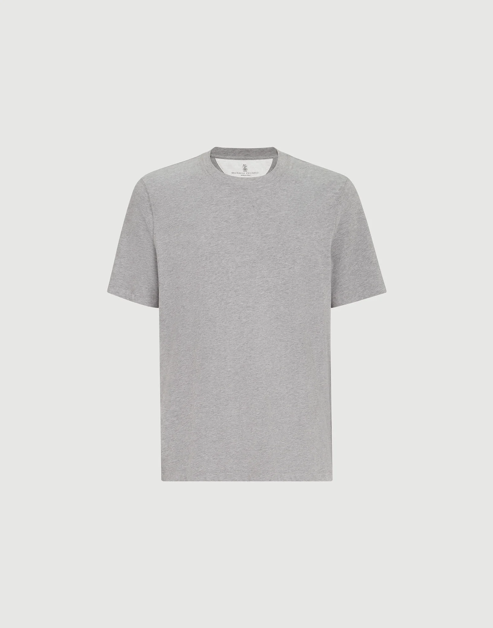 Cotton jersey crew neck T-shirt - 1