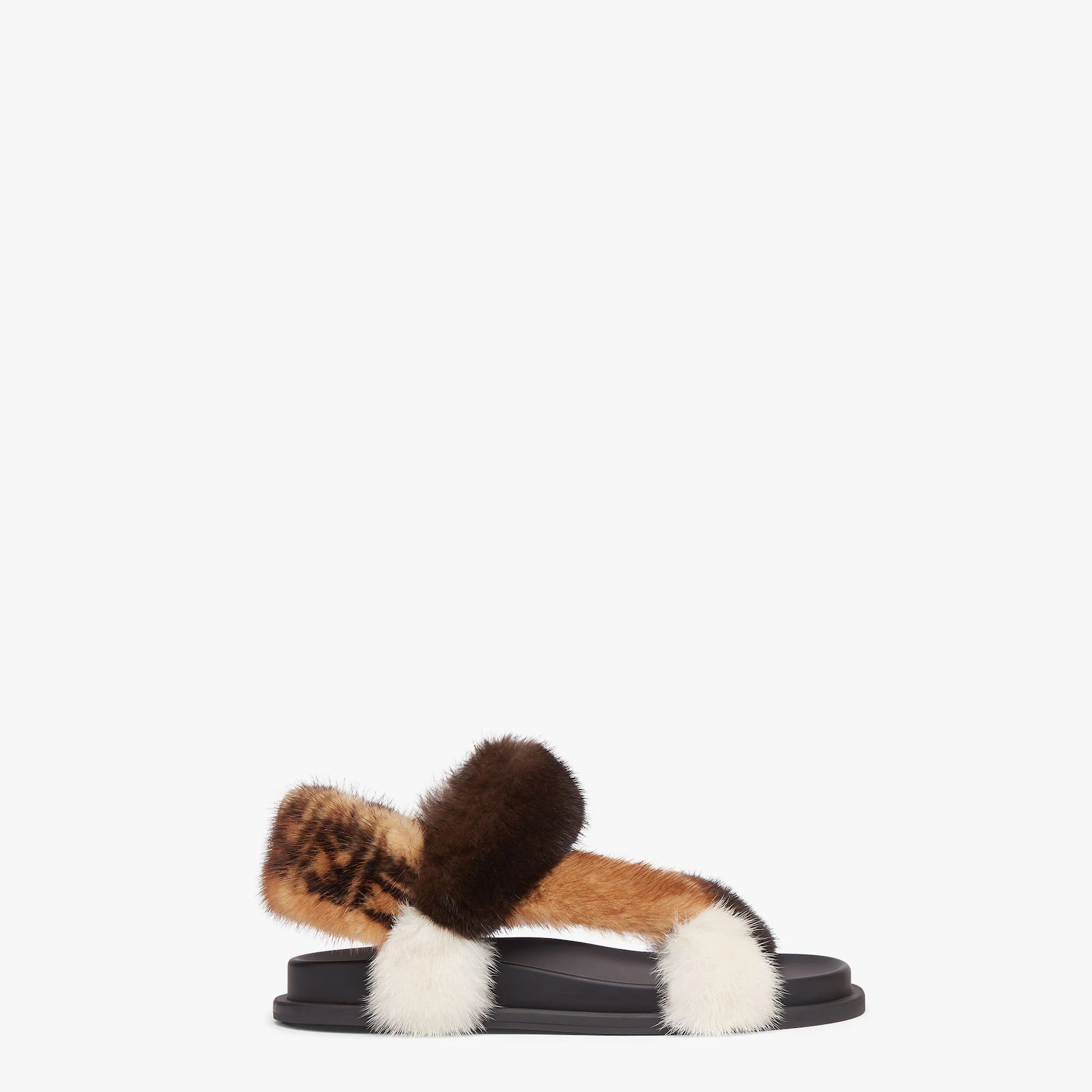Brown mink sandals - 1