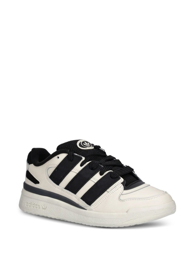 adidas three-stripes leather trainers outlook