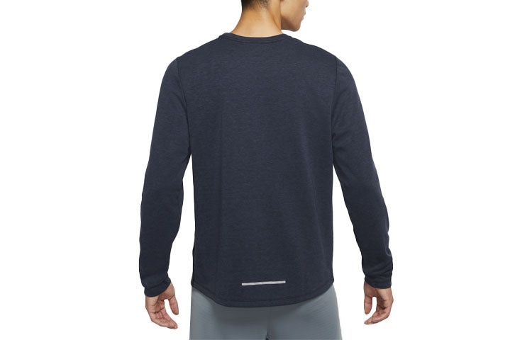 Nike MENS Dri-FIT Heritage Running Sports Printed Crew Neck Blue Dark blue DA3052-011 - 2