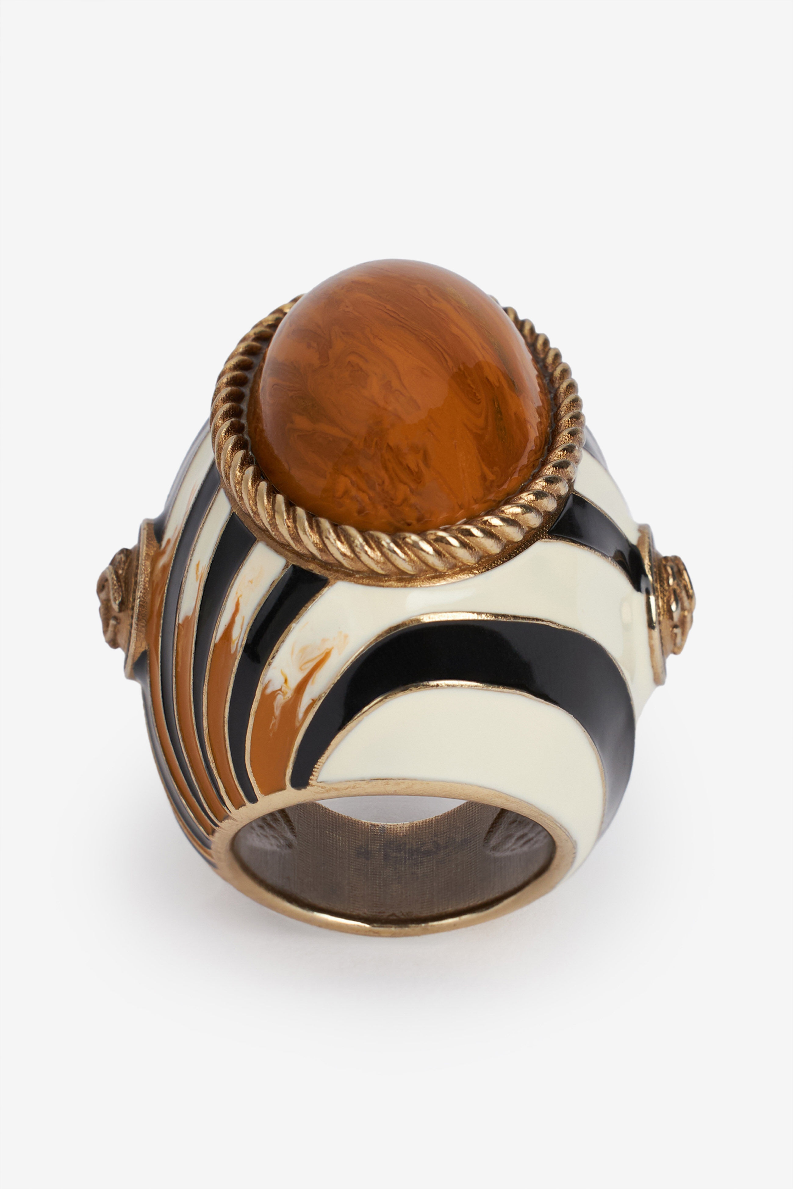 Enameled Metal Ring - 5
