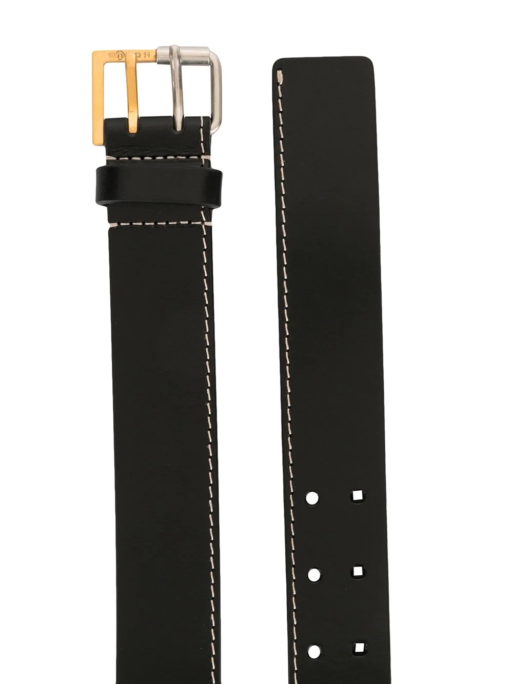 two-tone buckle belt - 2