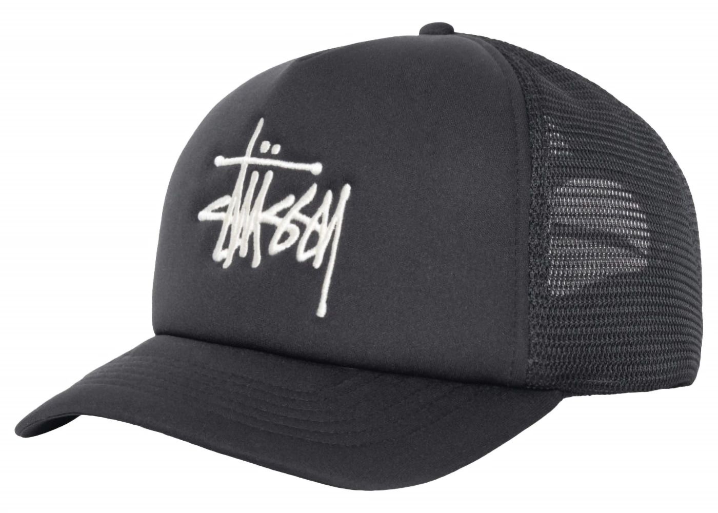 Stussy Trucker Big Basic Snapback Black 2