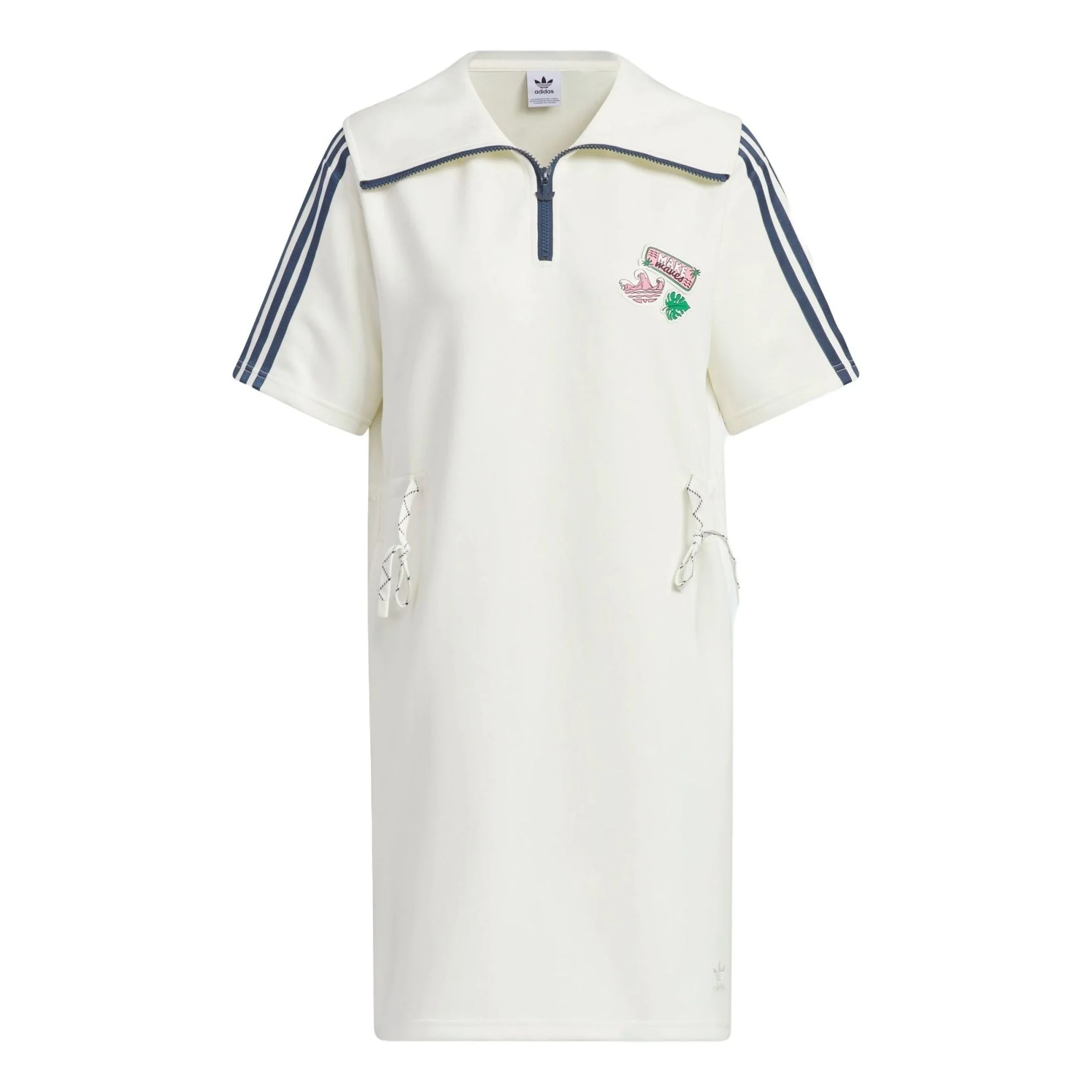 (WMNS) adidas Summer Holiday Graphic Play Knit Dress Asia Sizing 'Off White' IW6304 - 1