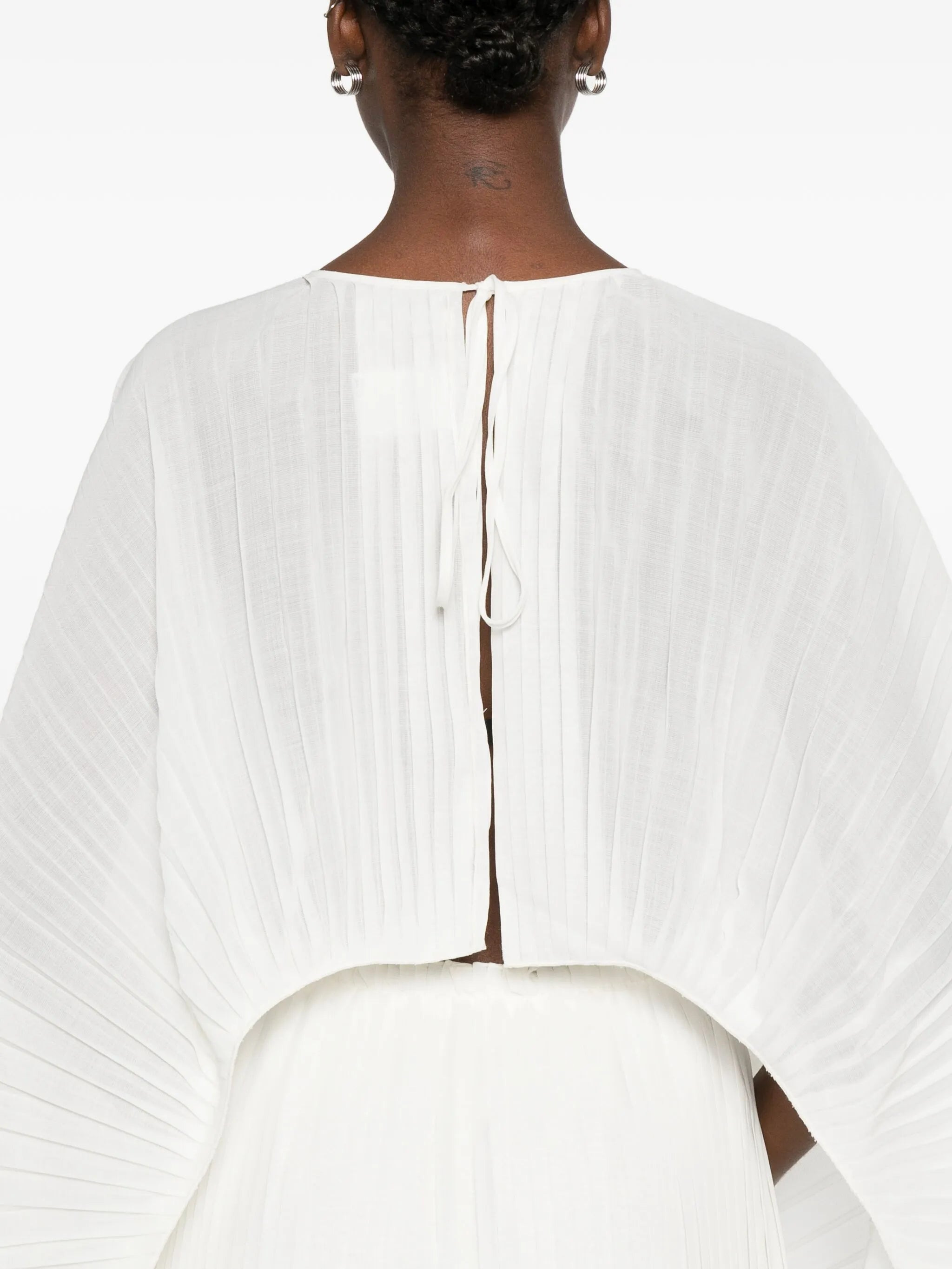 Mark Kenly Domino Tan Anthea-Atelier Plissé Blouse - 5