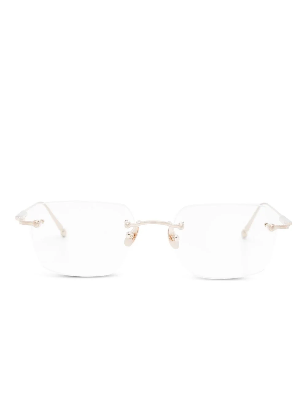 rimless rectangle glasses - 1