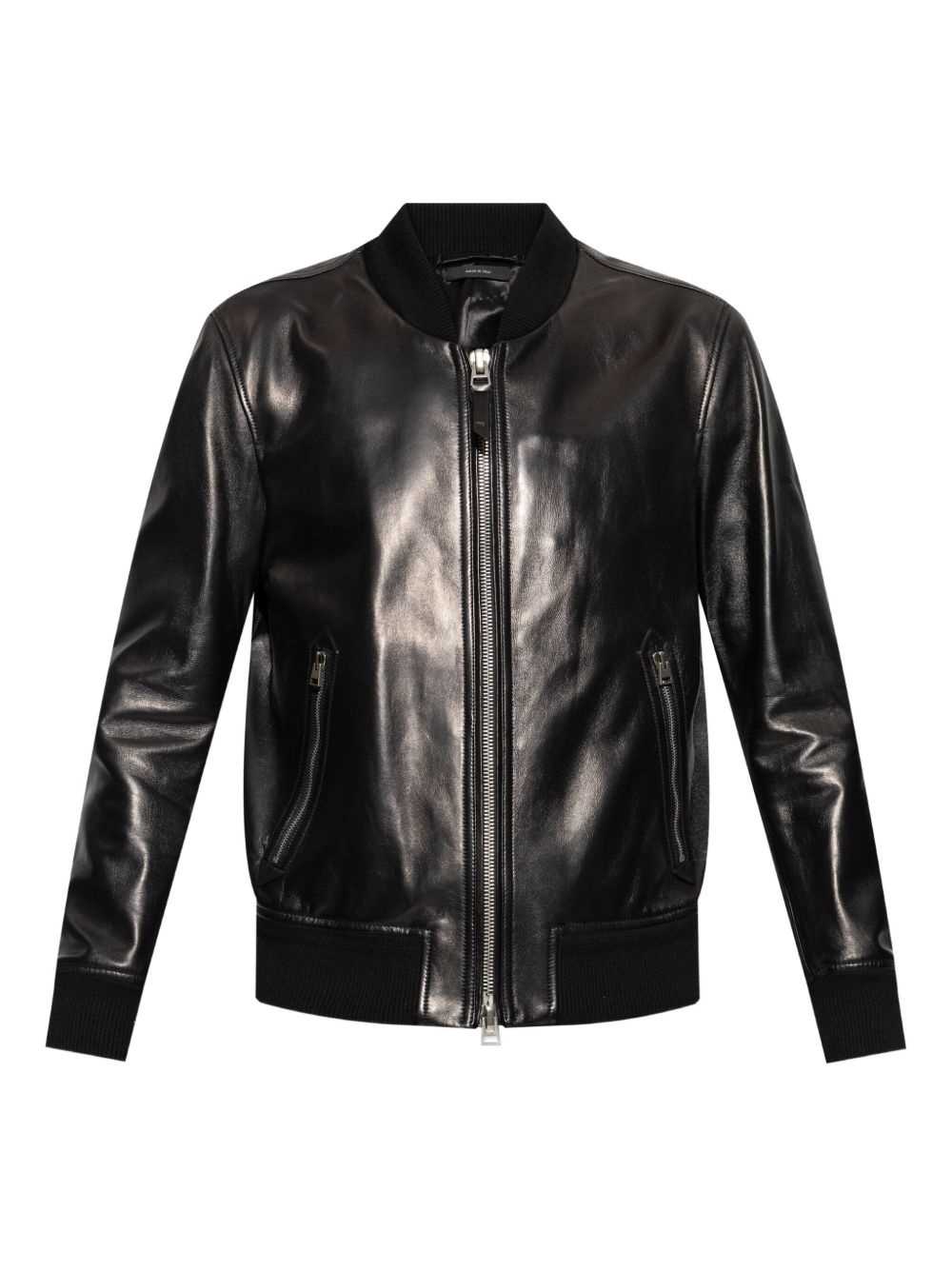 leather bomber jacket - 1