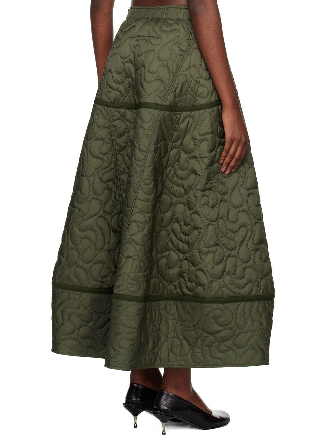 Khaki 'The Parachutist' Midi Skirt - 3