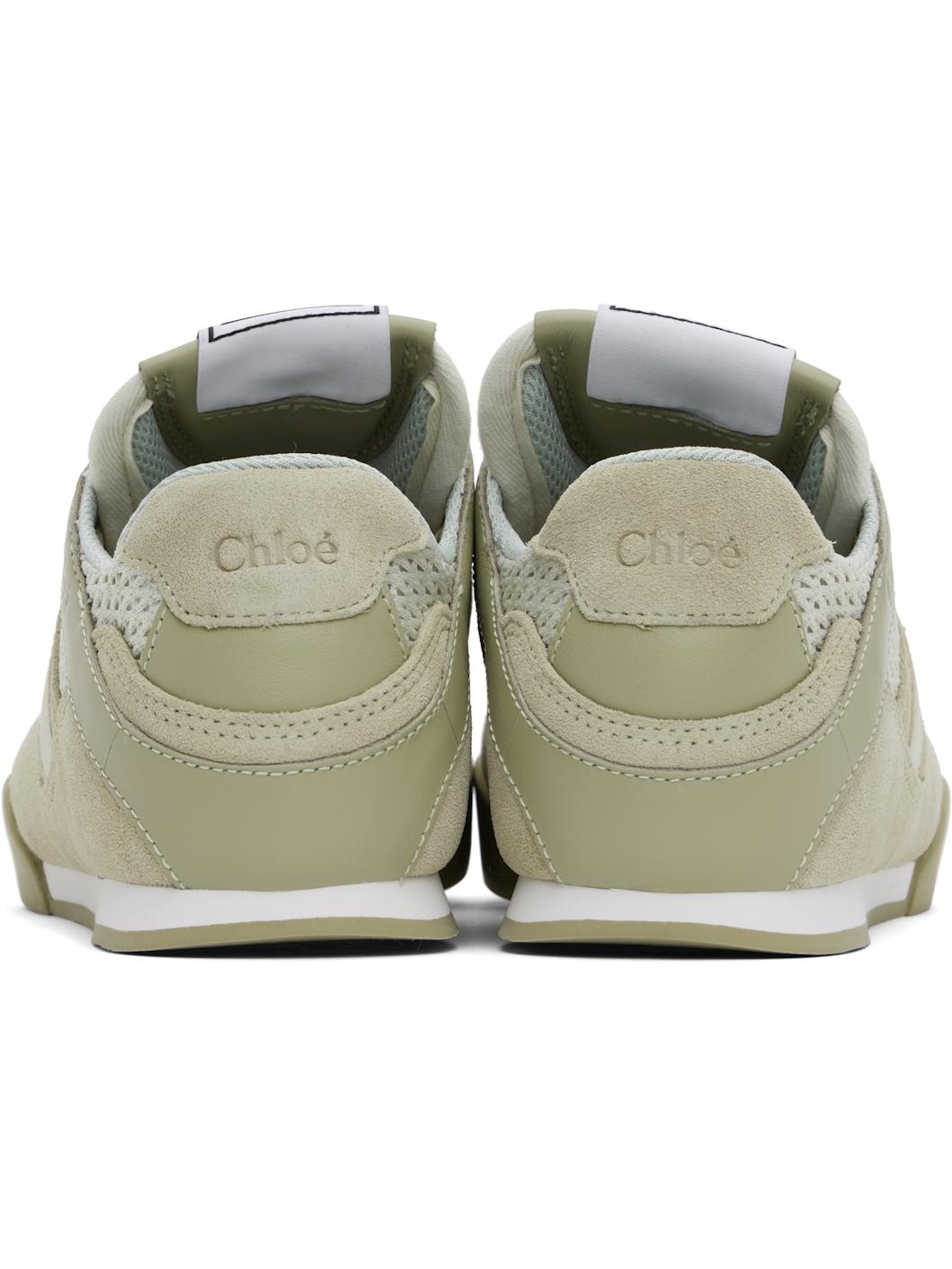 Green 'Chloé' Kick Sneakers - 2