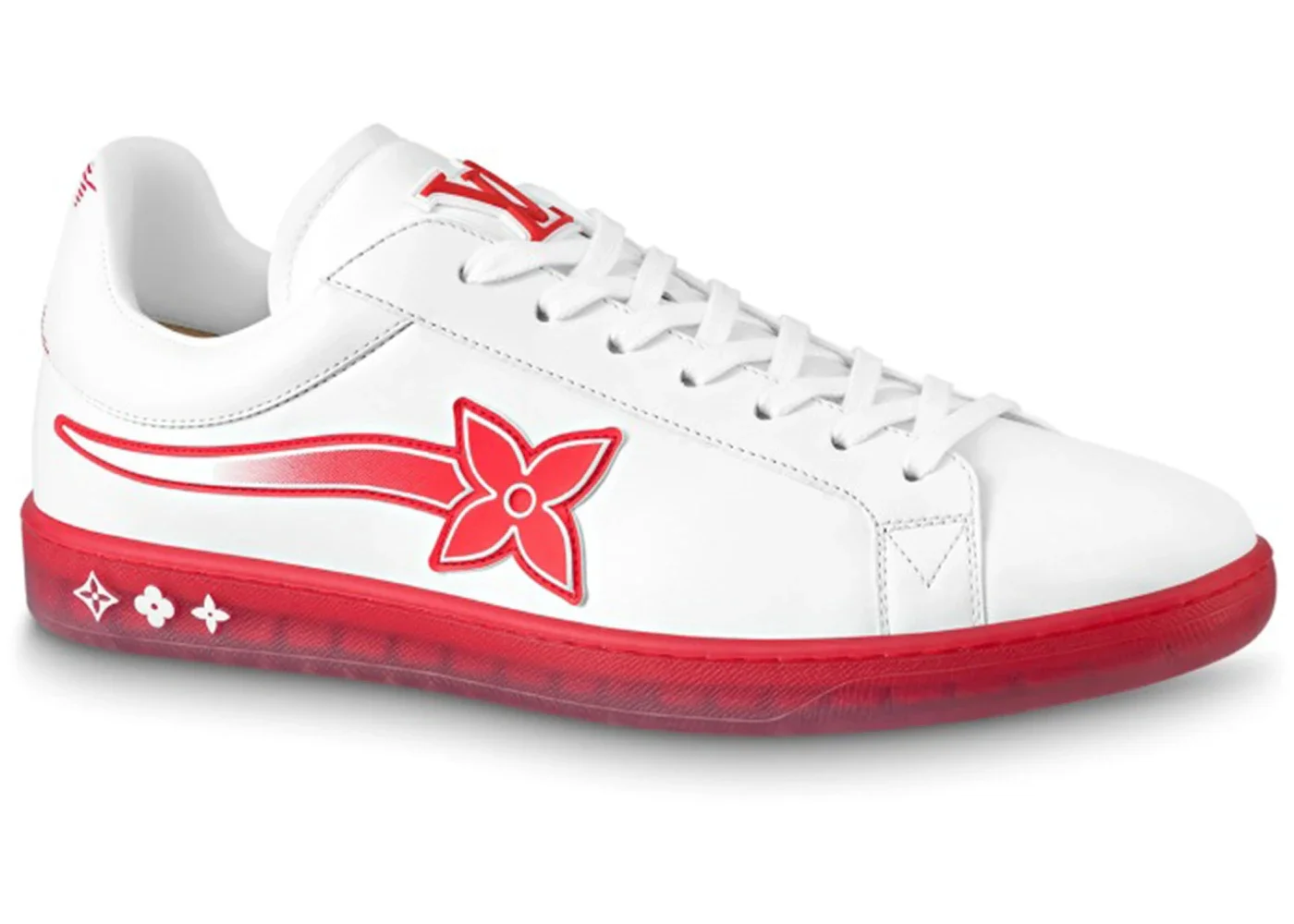 Louis Vuitton Luxembourg Samothrace Sneaker White Red - 1