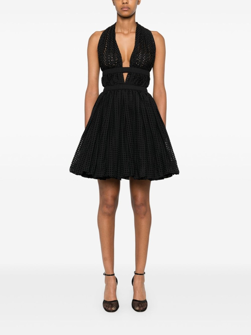 Alaïa perforated mini dress outlook