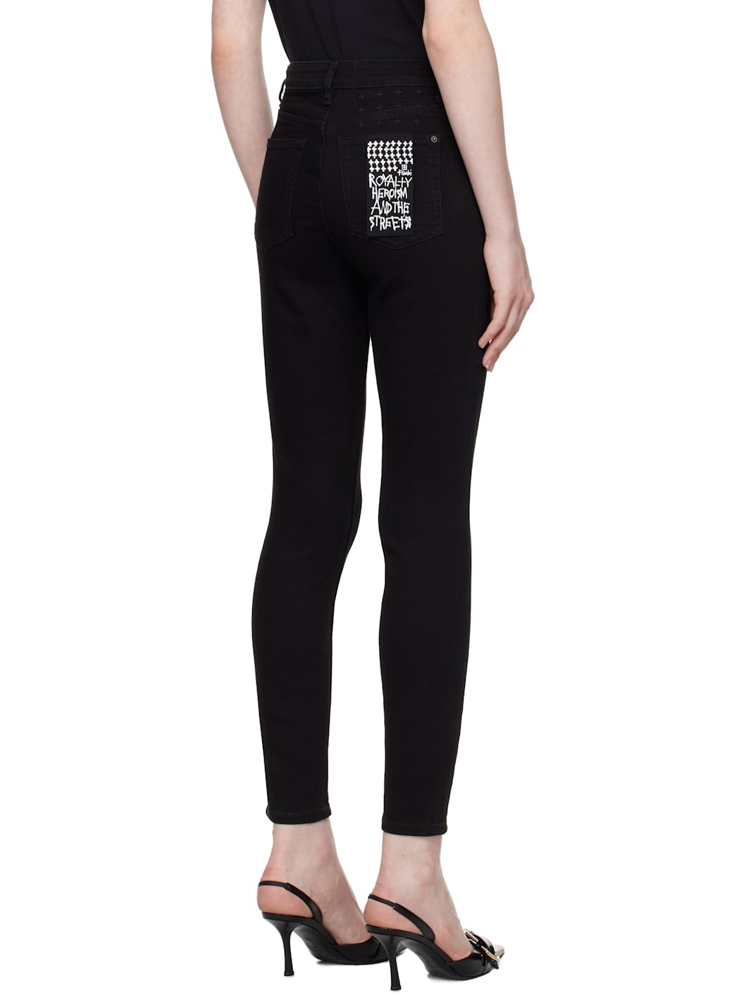 Black Hi N Wasted Jeans - 3