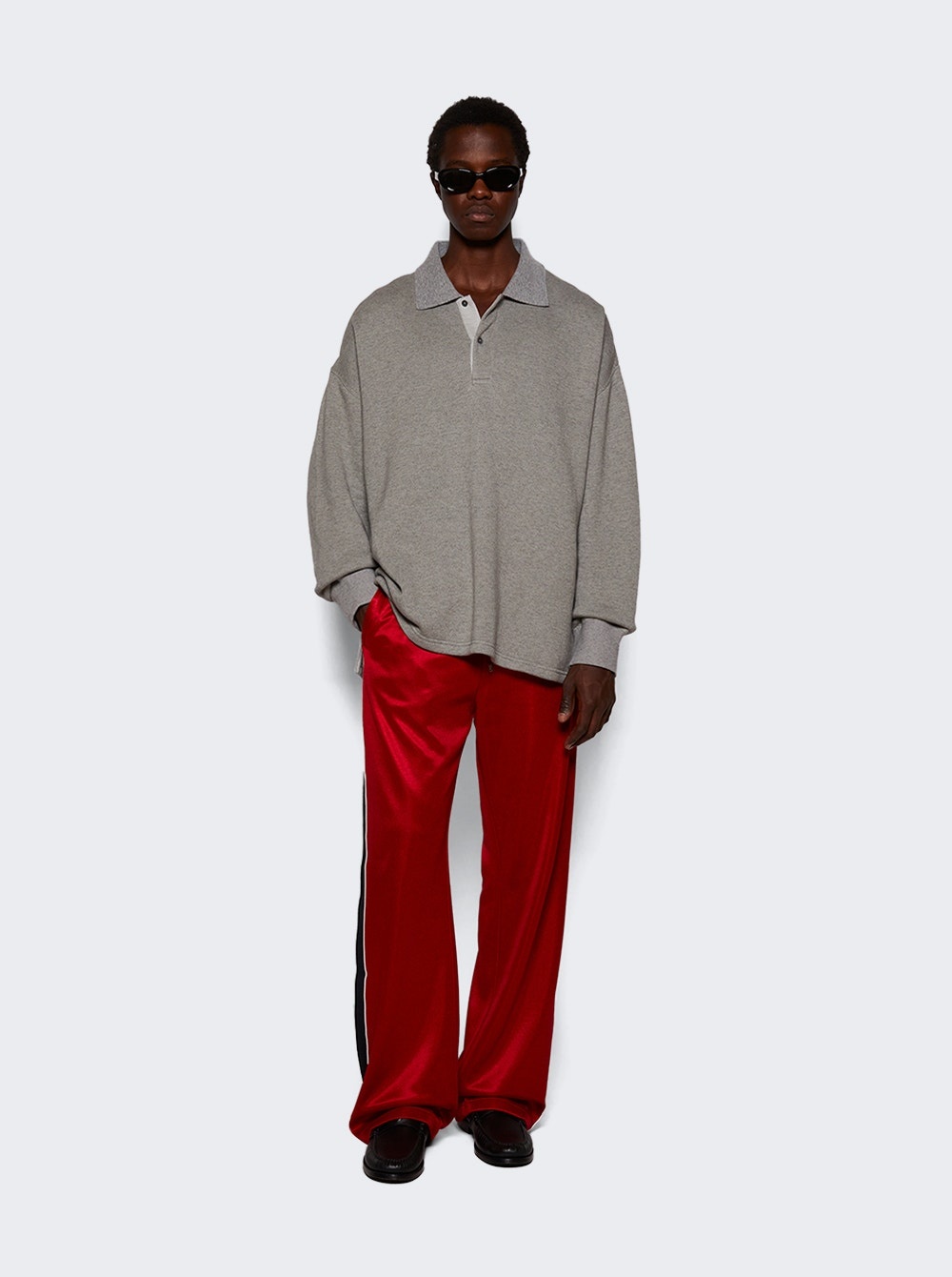 Technical Jersey Tracksuit Trousers Dark Raspberry - 2