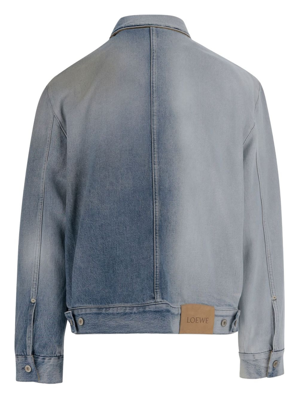 gradient denim jacket - 2