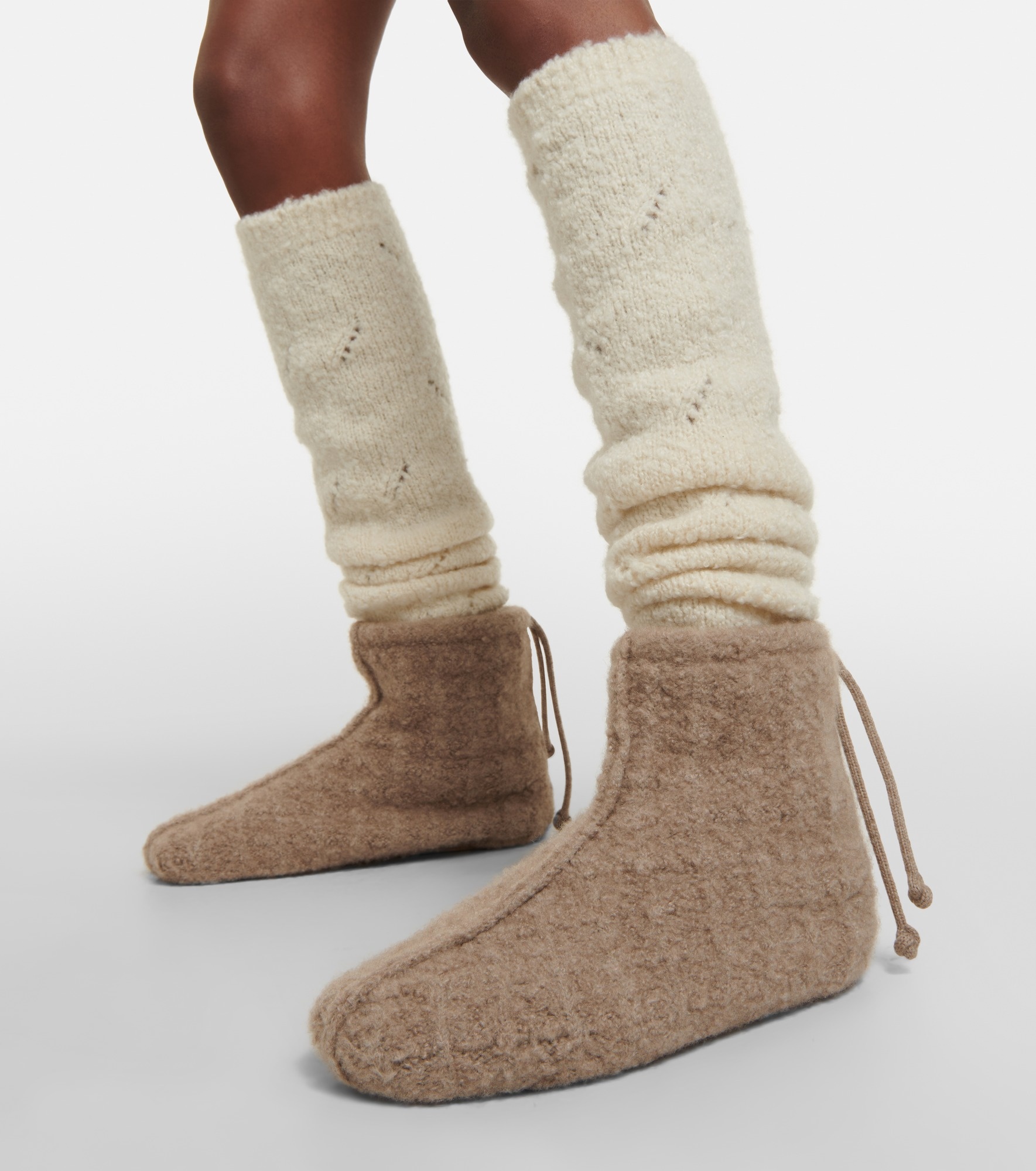 Cashmere slippers - 4