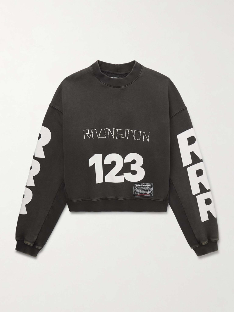 CVA Logo-Print Embroidered Cotton-Jersey Sweatshirt - 1