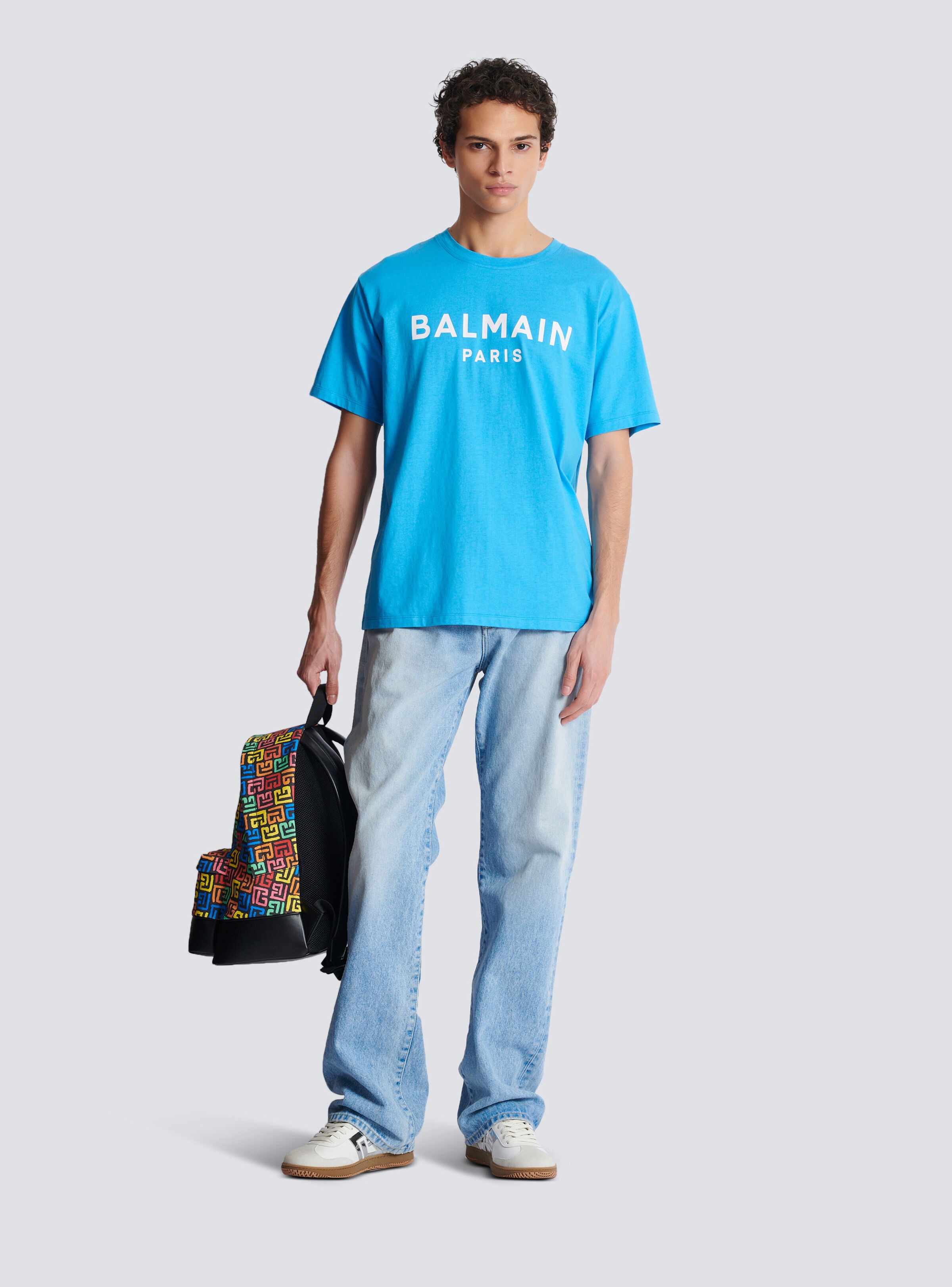 Straight-cut Balmain printed T-shirt - 3