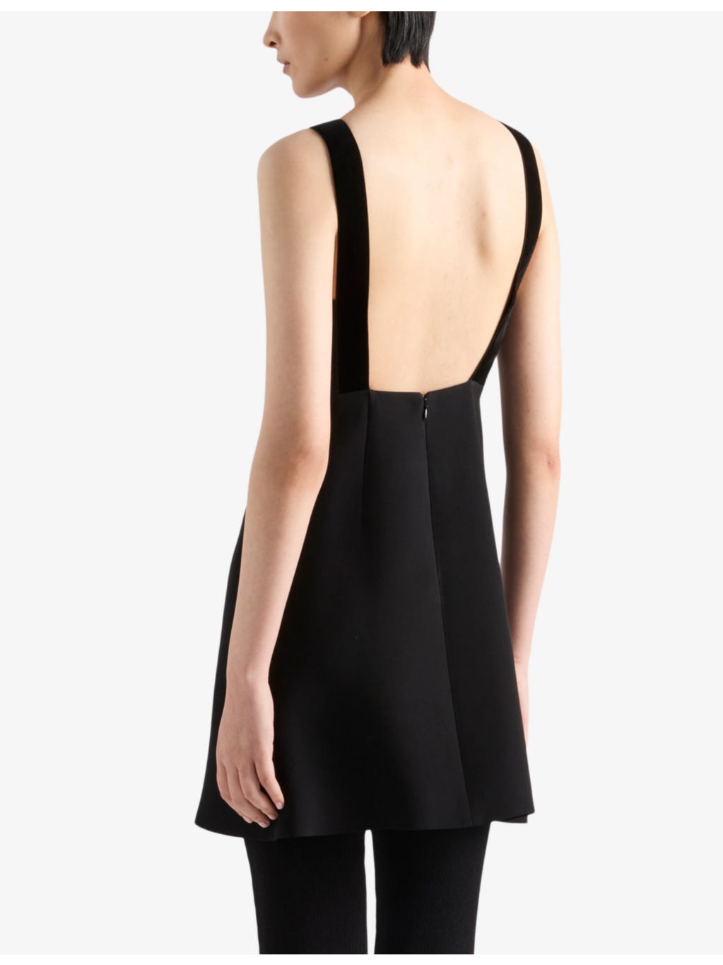 Embroidered cady woven mini dress - 3
