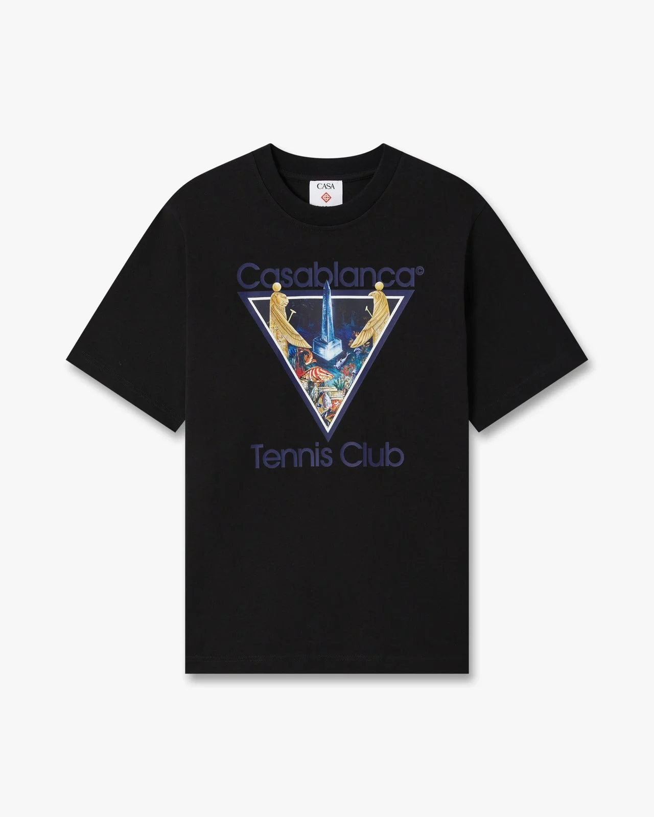 Black Monde Perdu Tennis Club Icon Short Sleeve T-Shirt - 1