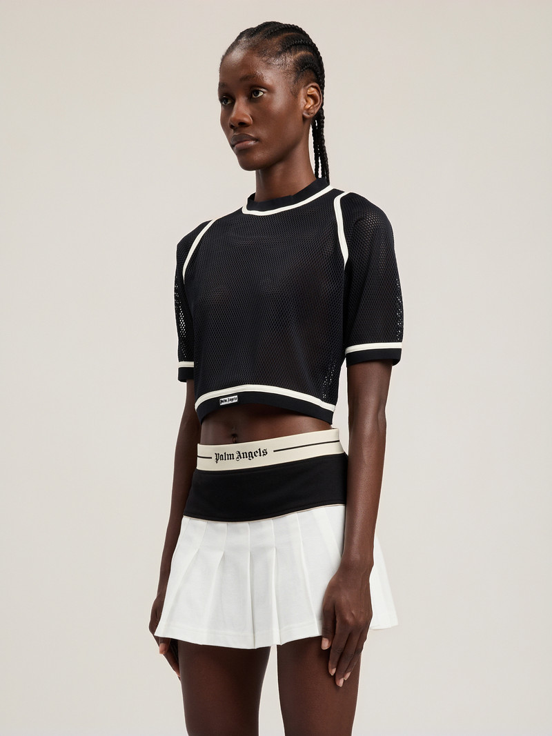 Logo Mesh Cropped Top 4