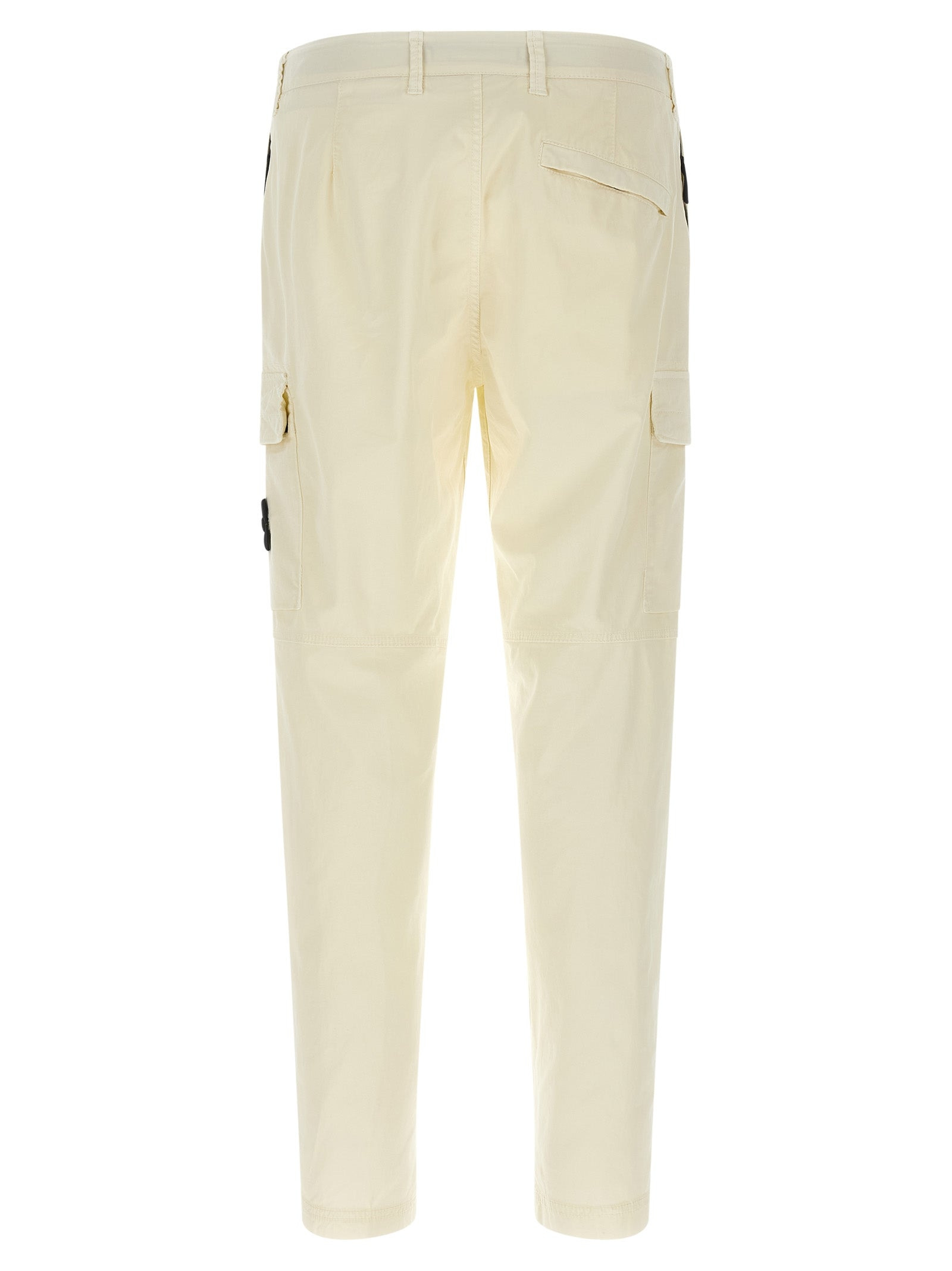 Logo Badge Cargo Pants Beige - 2