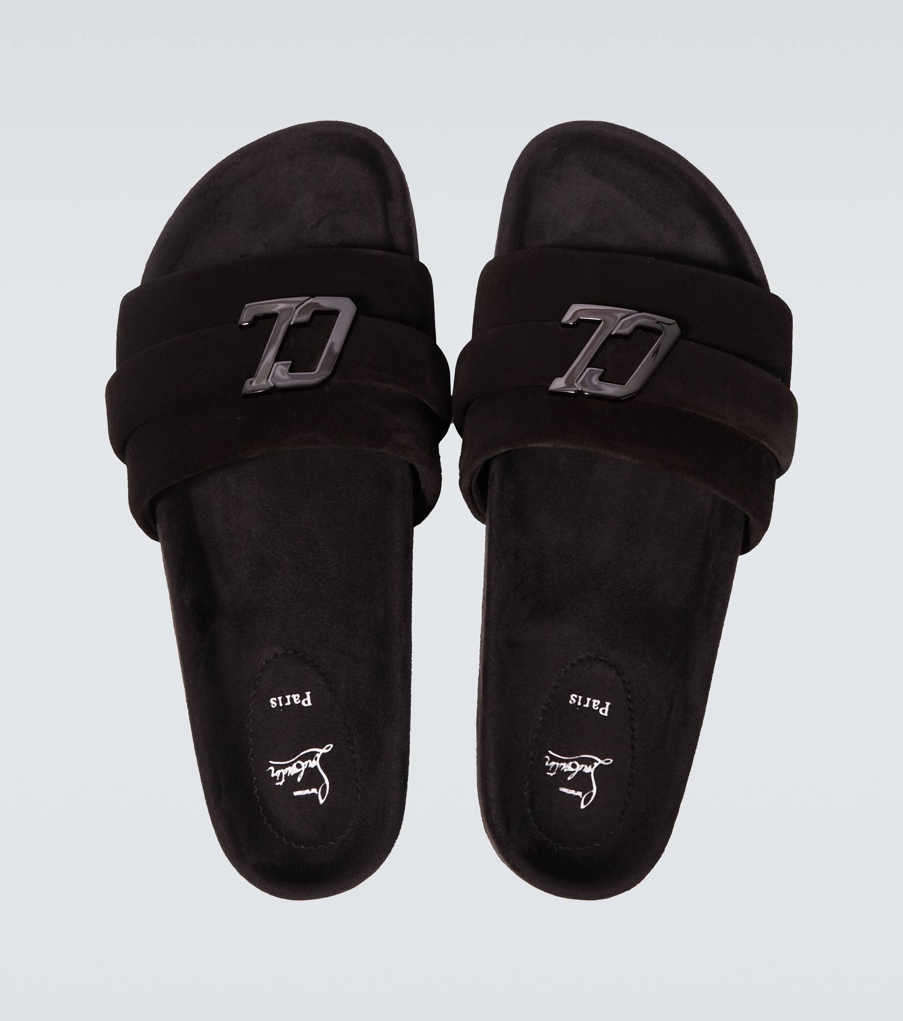 Varsimule Bizz logo suede slides - 4