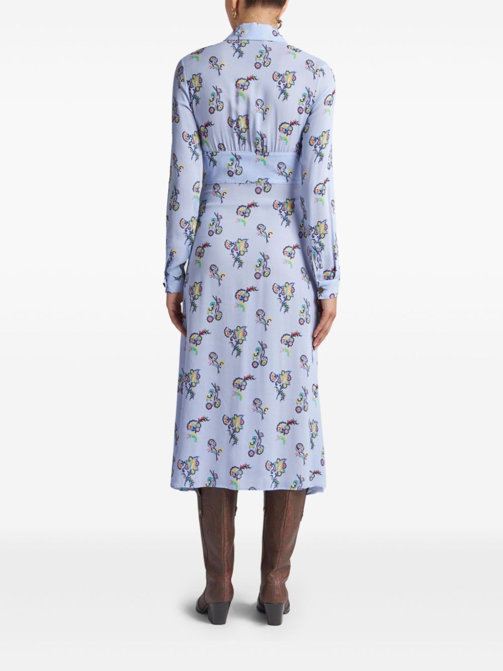 printed shirt dress - 3