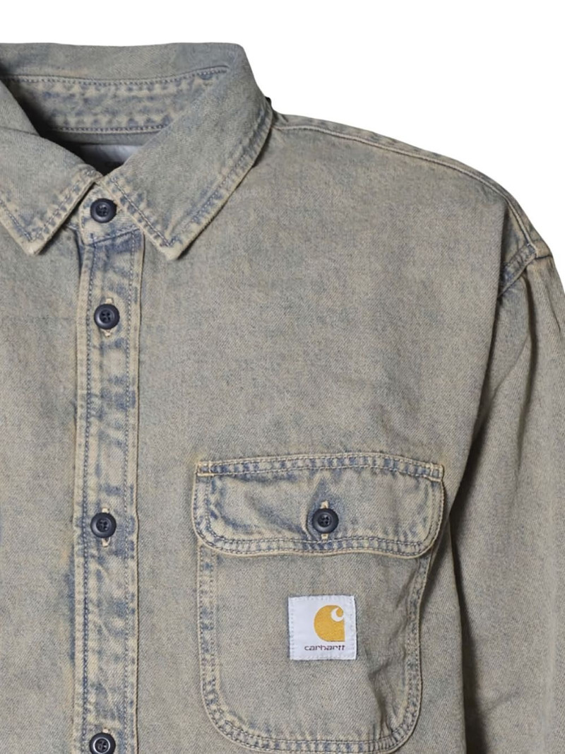 Carhartt logo-patch denim shirt outlook