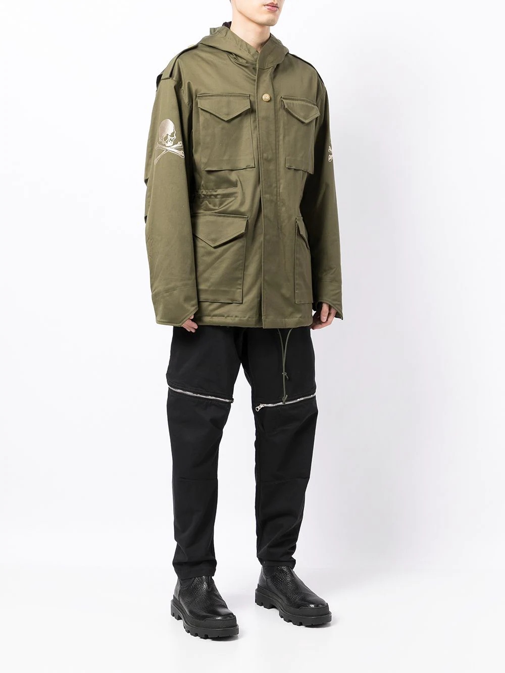 hooded concealed windbreaker - 3