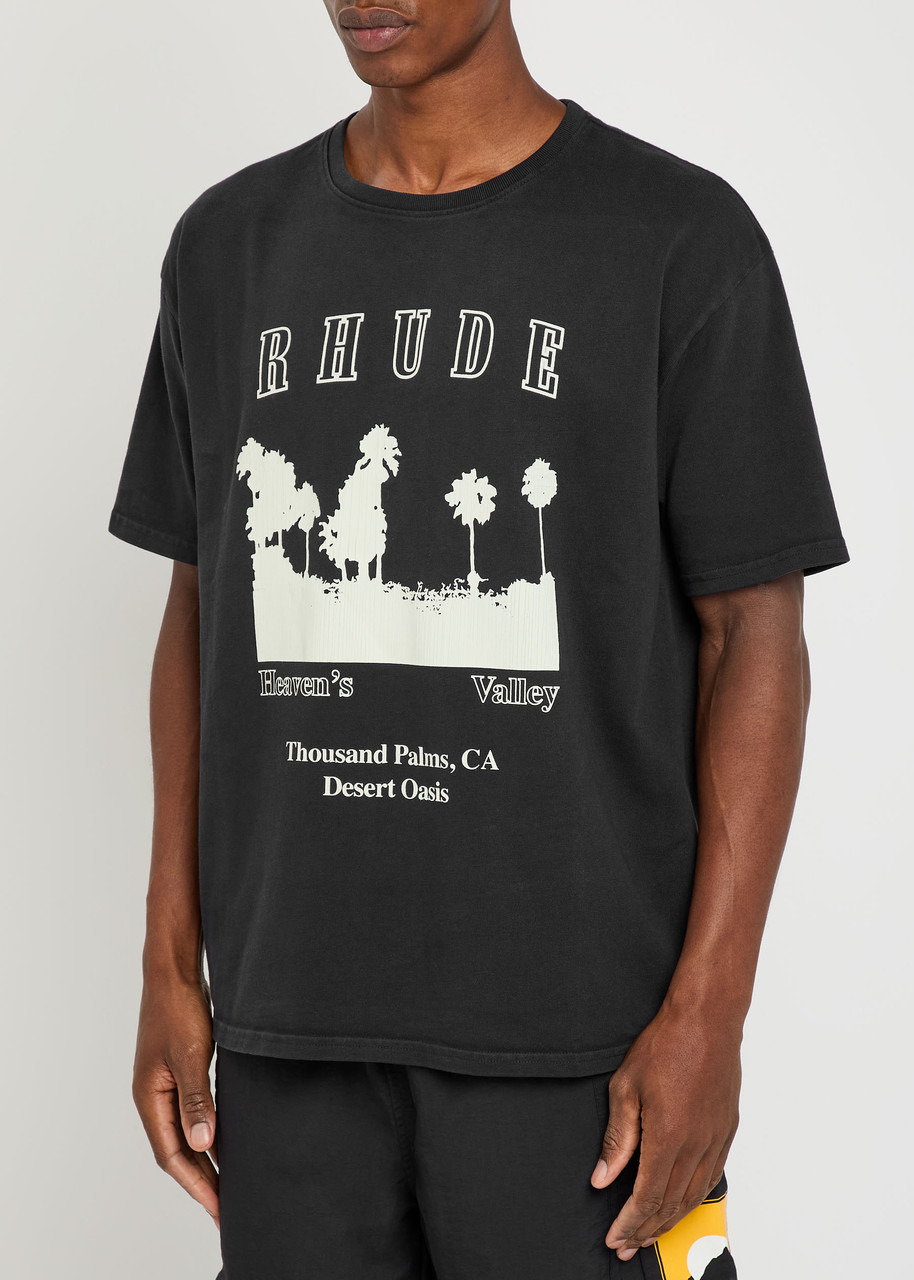 Rhude Thousand Palms Printed Cotton T-shirt - 2