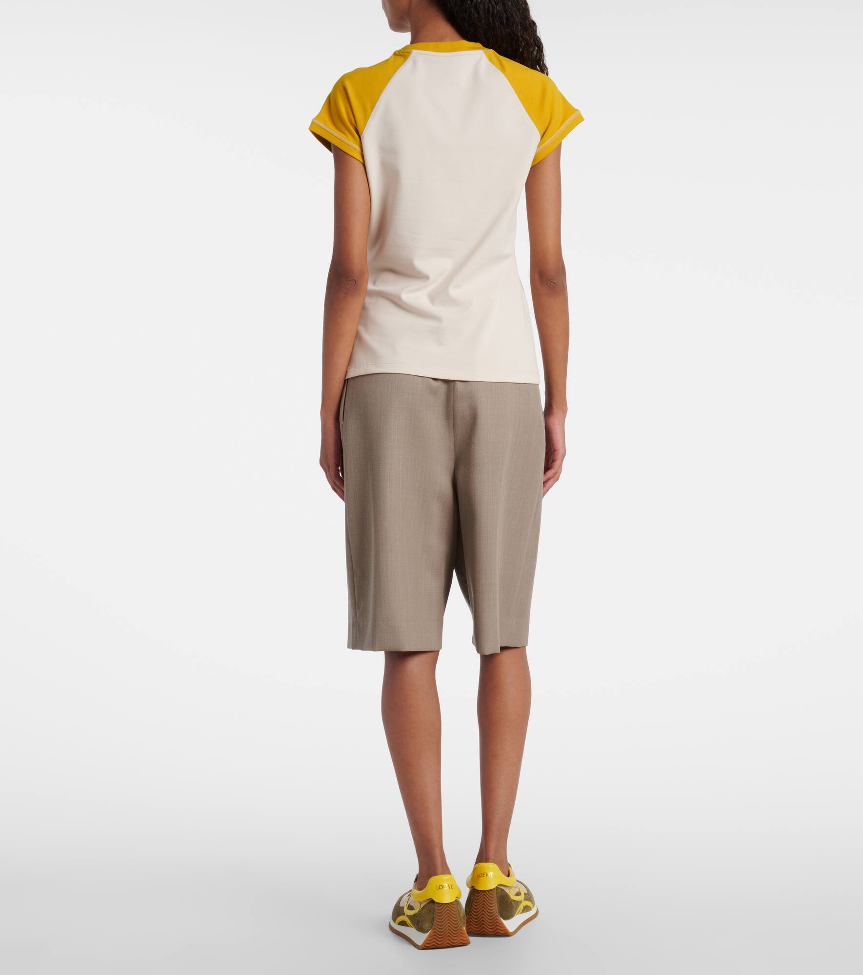 Cotton-blend T-shirt - 3