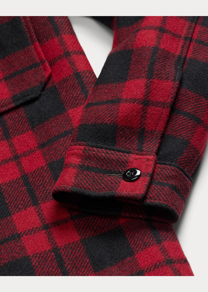 Plaid Wool Twill Overshirt 4