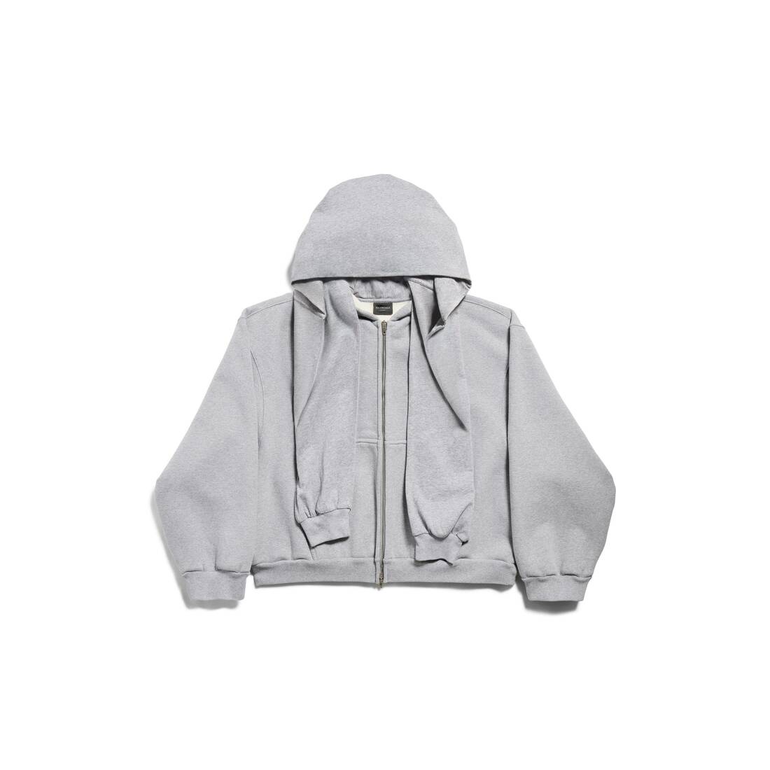 25SS new/BALENCIAGA インコグニートフーディー Hoodie Gray BALENCIAGA Men's Incognito Boxy Zip-up Hoodie Large Fit in