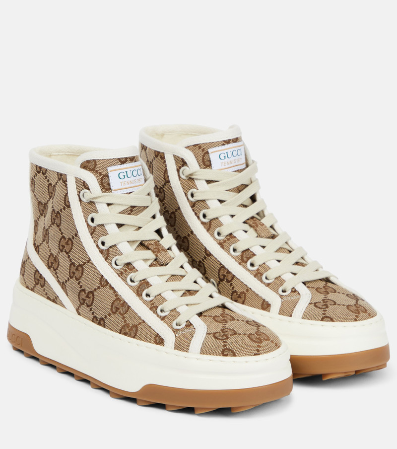 GG canvas high-top sneakers - 1